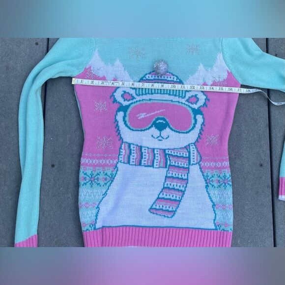 Holiday Hype Women’s Snow Bear Ski / Snowboard Winter Sweater Size Small - Picture 8 of 9